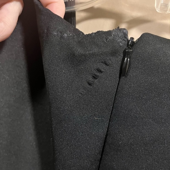 GUESS Black Sleeveless Cutout MIDI Fitted Dress Size Small Career Office - Picture 7 of 7